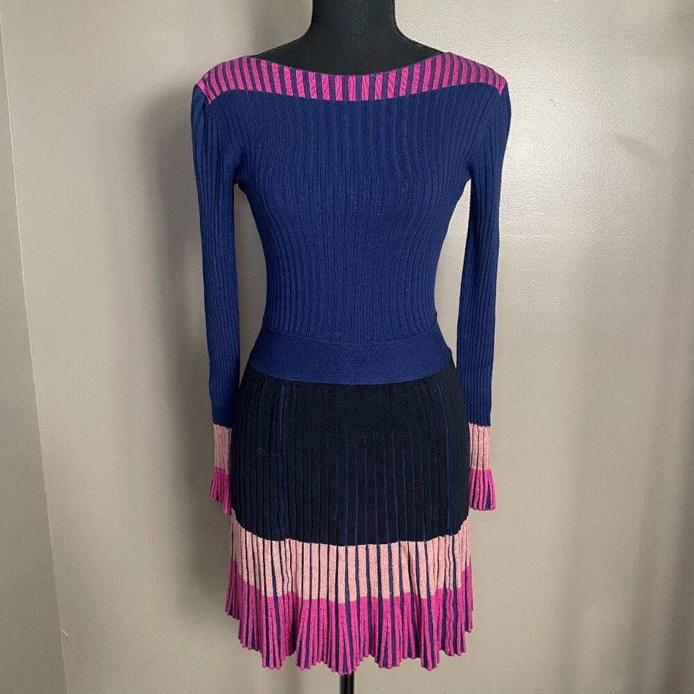 PINKO "Francese" Colorblock Mini Dress